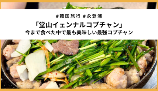 ソウルでコプチャン食べるなら迷わずここ「堂山イェンナルコプチャン」レビュー