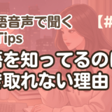 【勉強Tips聞き流し8】韓国語リスニング練習｜単語を知ってるのに、聞けない理由
